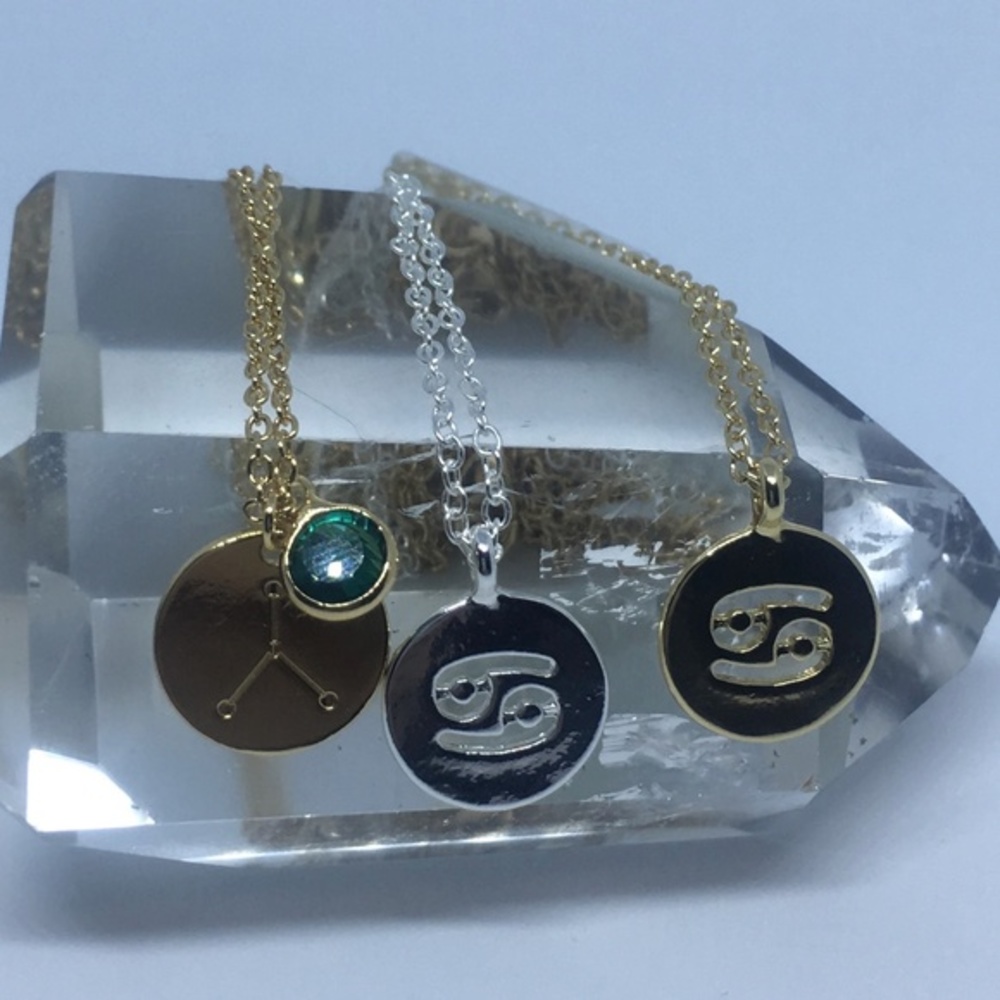 Cancer Zodiac Sign Astrological Necklaces